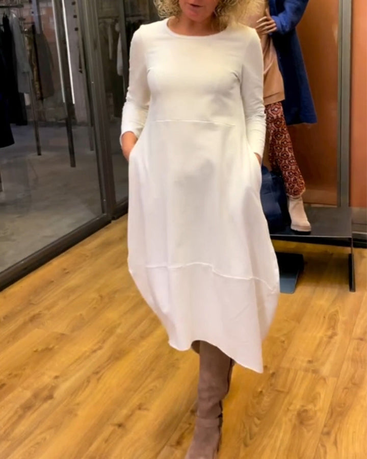 Emilia Midi Dress with Pockets
