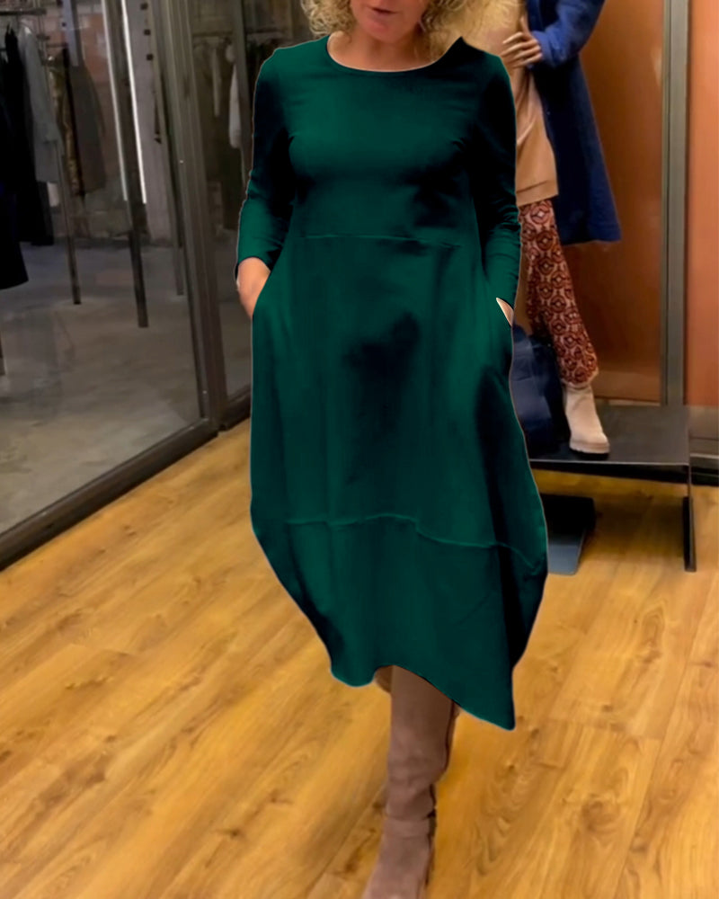 Emilia Midi Dress with Pockets