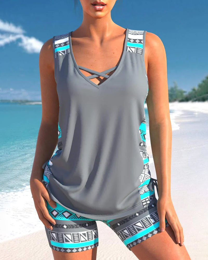 Eloise Tummy-Control Tankini Set