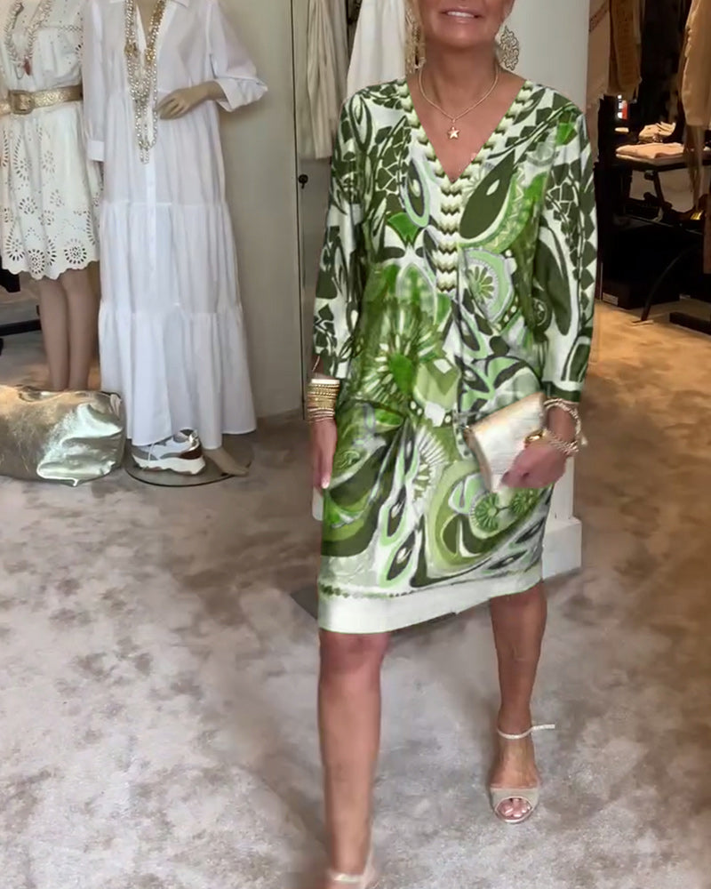 Leila Elegant Vintage Dress