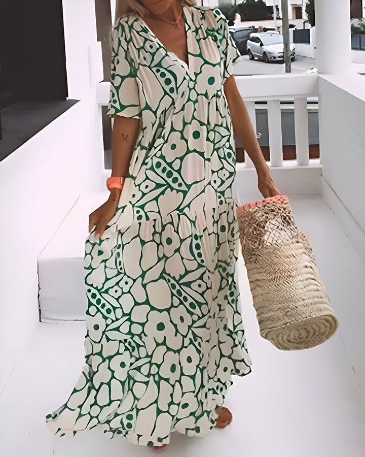 Tina Printed Midi Dress