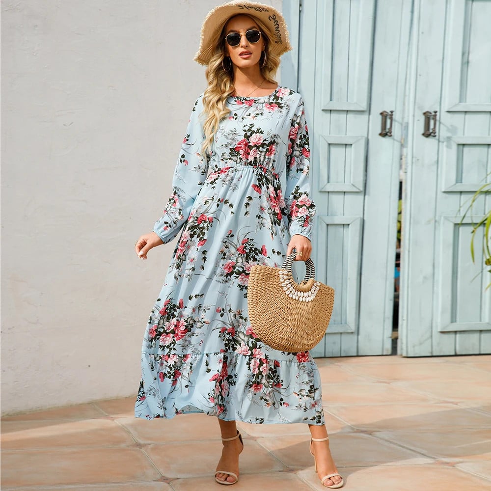 Mirena Summer Bohemian Maxi Dress