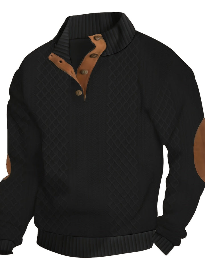 Cooper Premium Knit Button Collar Sweater