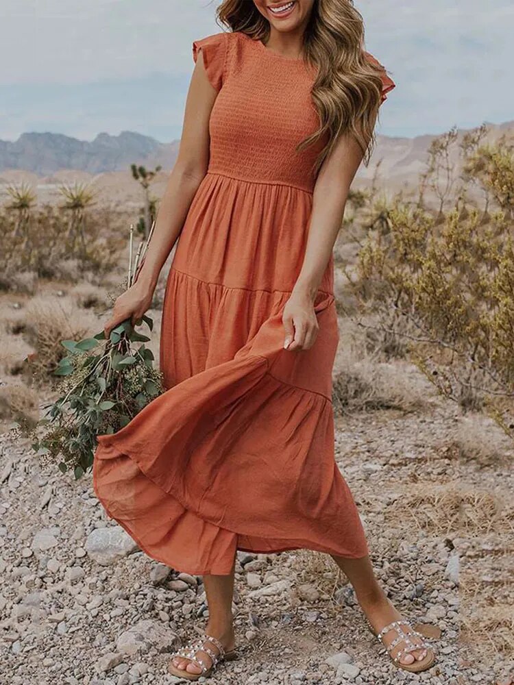 Aruba Elegant Dress with Tummy Coverage