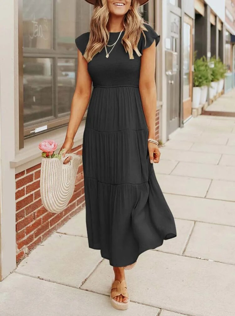 Aruba Elegant Dress with Tummy Coverage