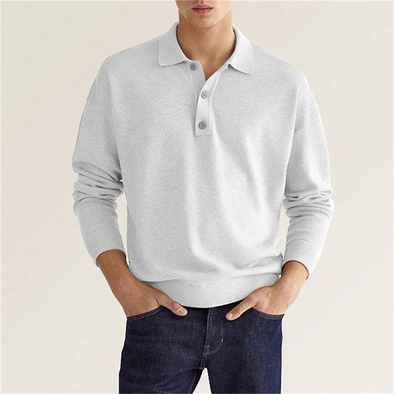 Rob Stylish Long Sleeve Casual Polo Shirt