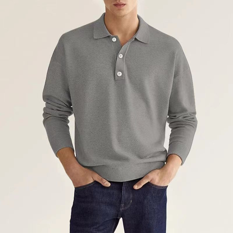 Rob Stylish Long Sleeve Casual Polo Shirt