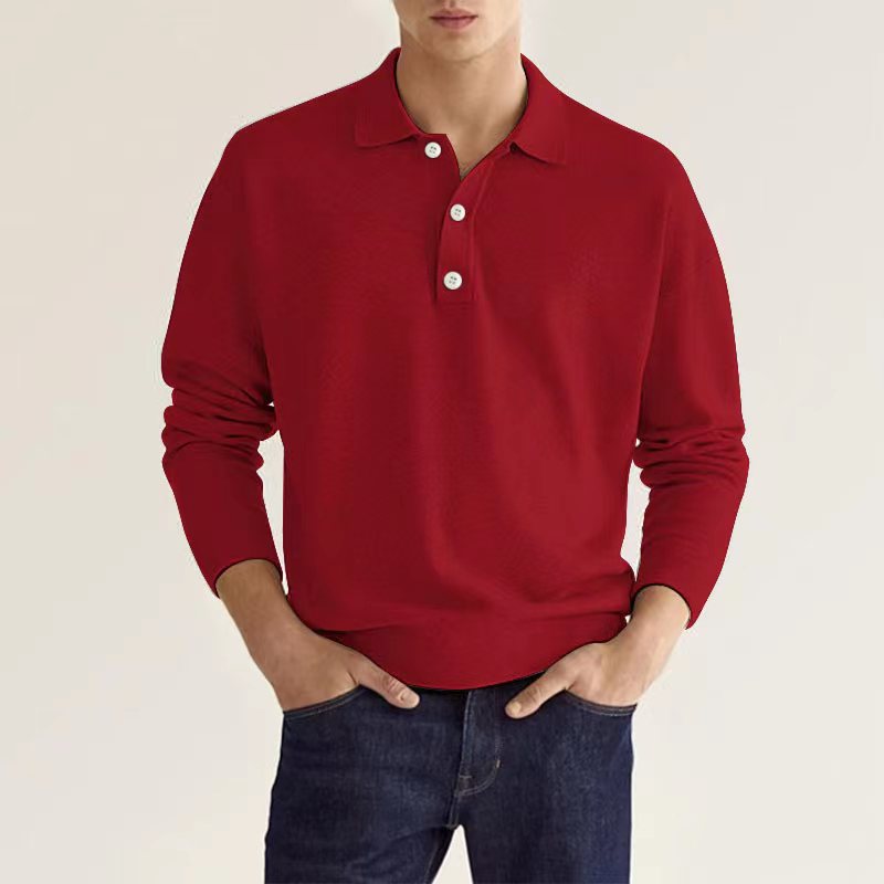 Rob Stylish Long Sleeve Casual Polo Shirt