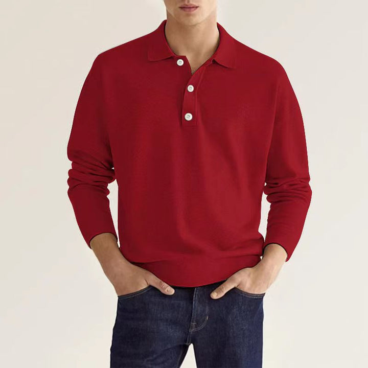Rob Stylish Long Sleeve Casual Polo Shirt