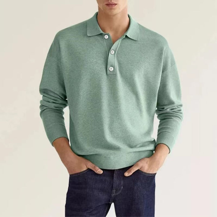 Rob Stylish Long Sleeve Casual Polo Shirt