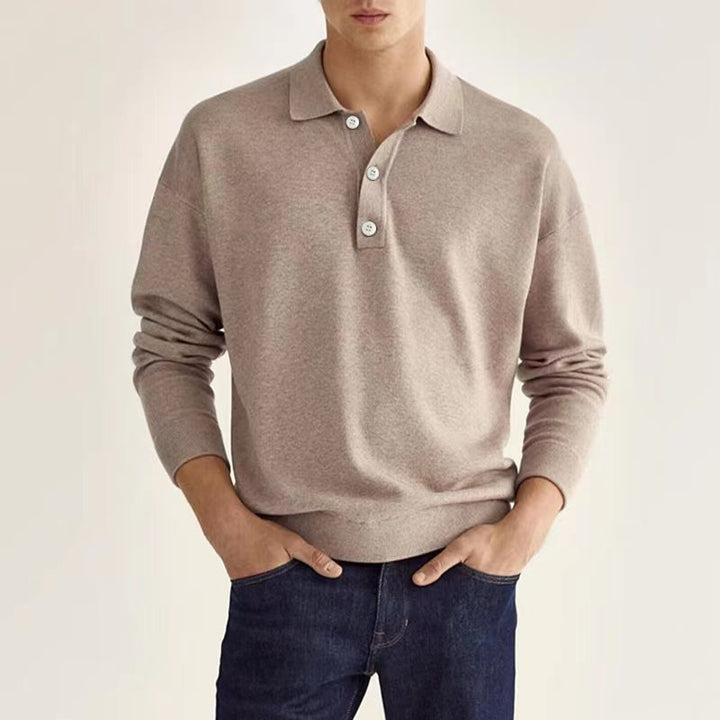 Rob Stylish Long Sleeve Casual Polo Shirt