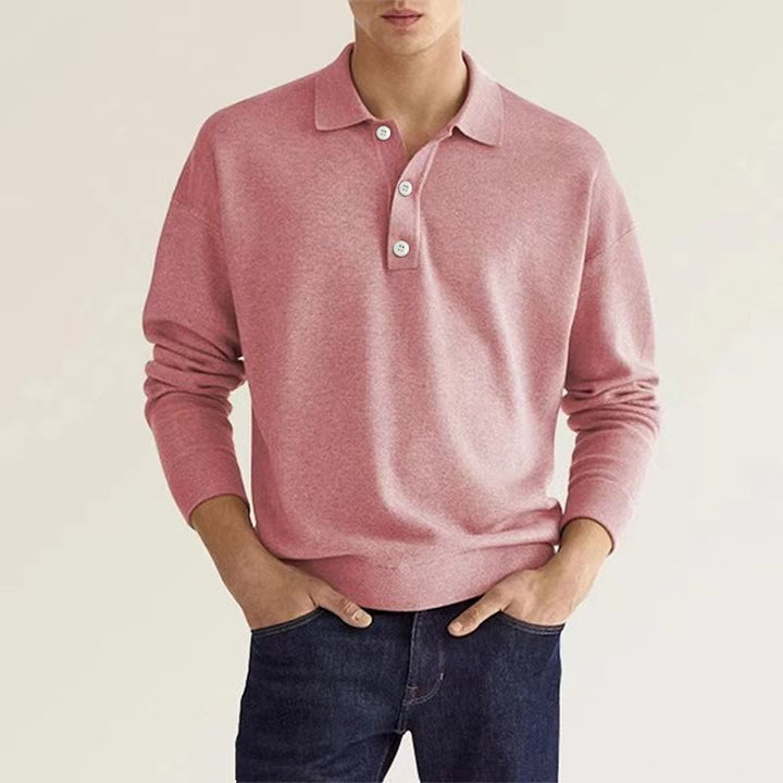 Rob Stylish Long Sleeve Casual Polo Shirt