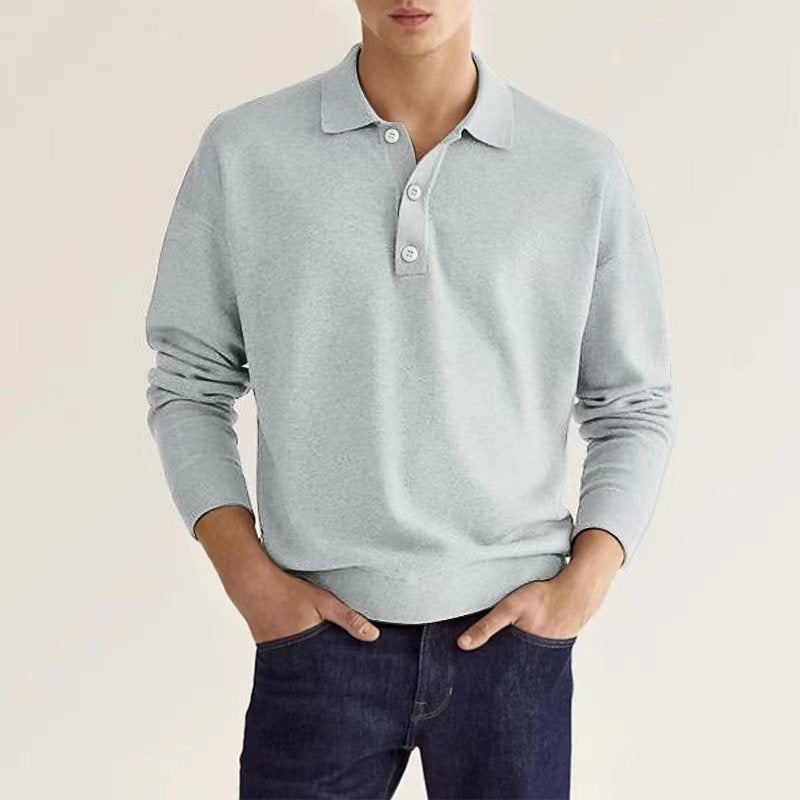 Rob Stylish Long Sleeve Casual Polo Shirt