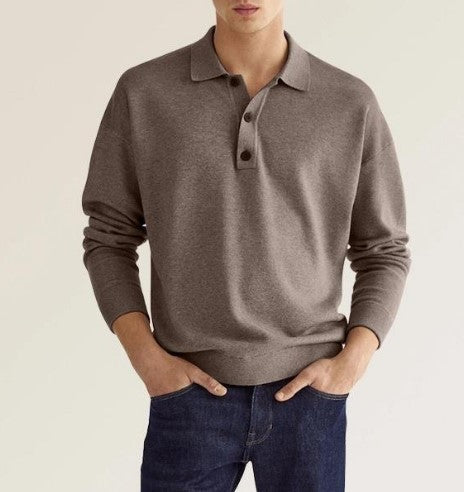 Rob Stylish Long Sleeve Casual Polo Shirt