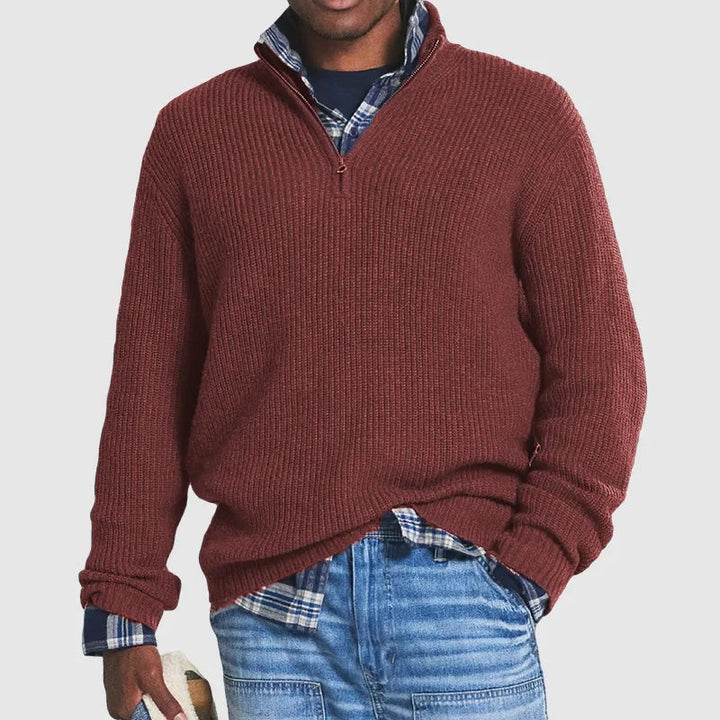 Sky Quarter Zip Sweater