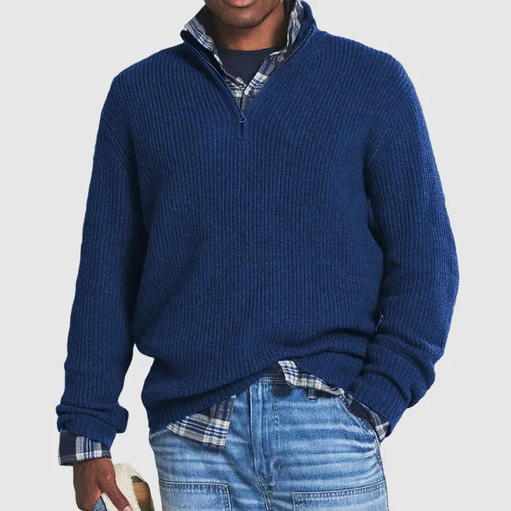 Sky Quarter Zip Sweater
