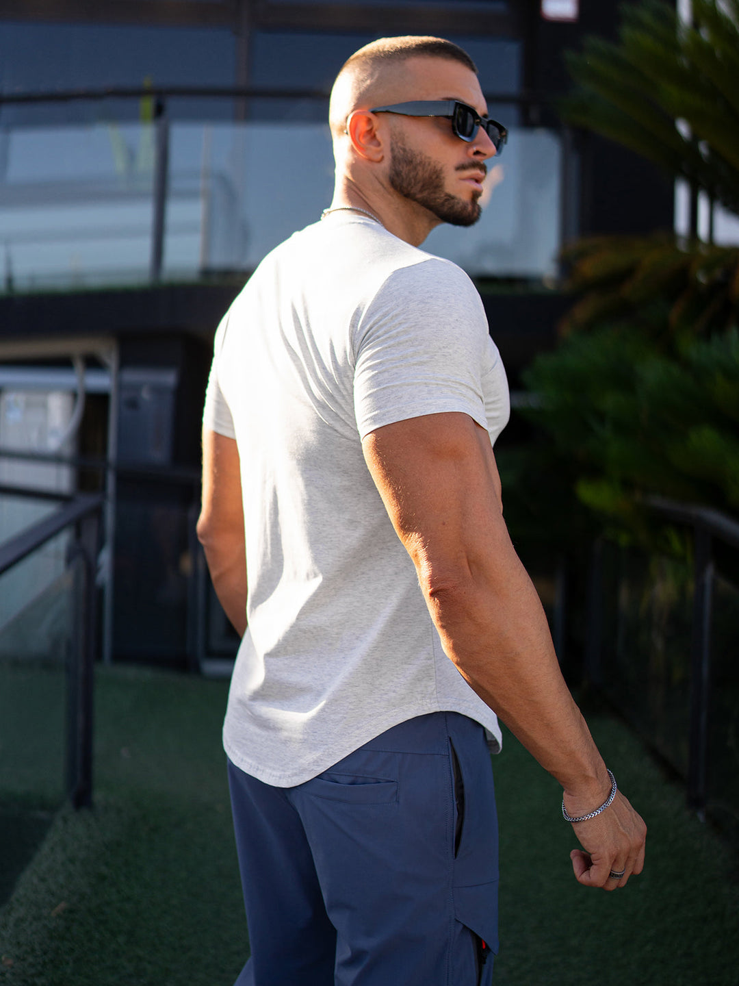 Men’s Premium Crewneck T-Shirt in Stretch Cotton