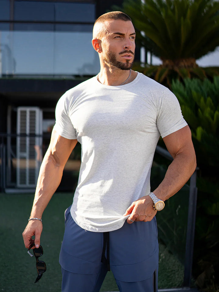 Men’s Premium Crewneck T-Shirt in Stretch Cotton