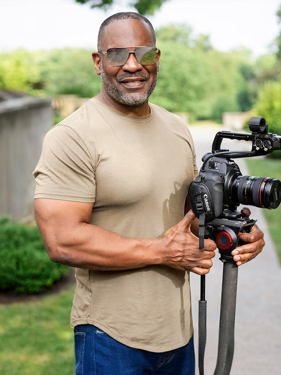 Men’s Premium Crewneck T-Shirt in Stretch Cotton