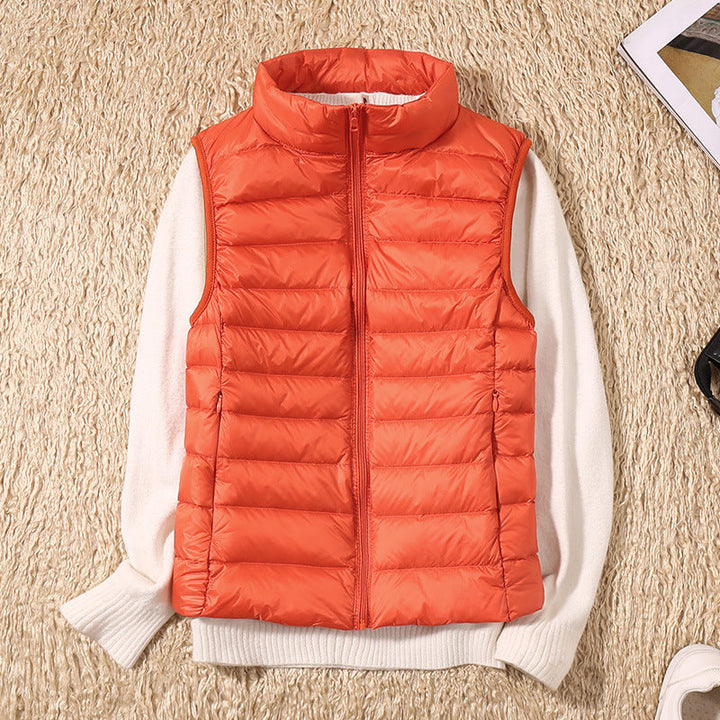 Eliza Lightweight Zip Puffer Vest