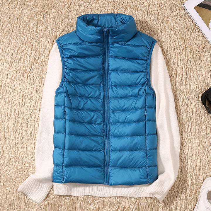 Eliza Lightweight Zip Puffer Vest