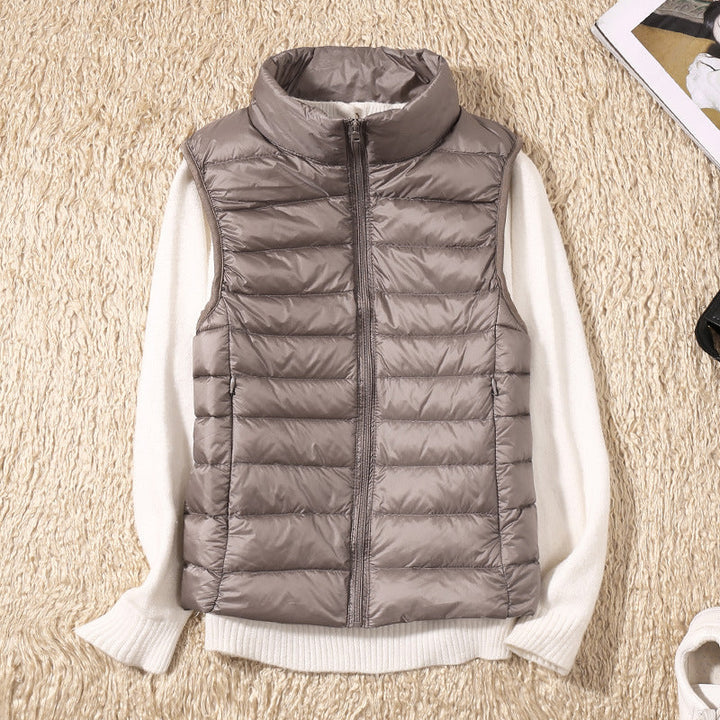 Eliza Lightweight Zip Puffer Vest
