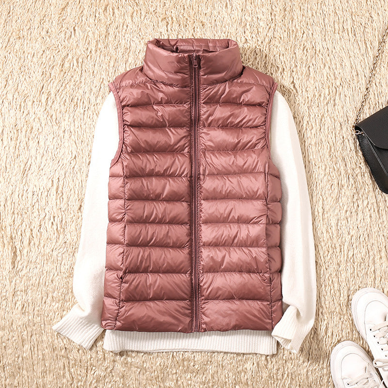 Eliza Lightweight Zip Puffer Vest