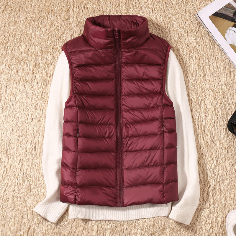 Eliza Lightweight Zip Puffer Vest