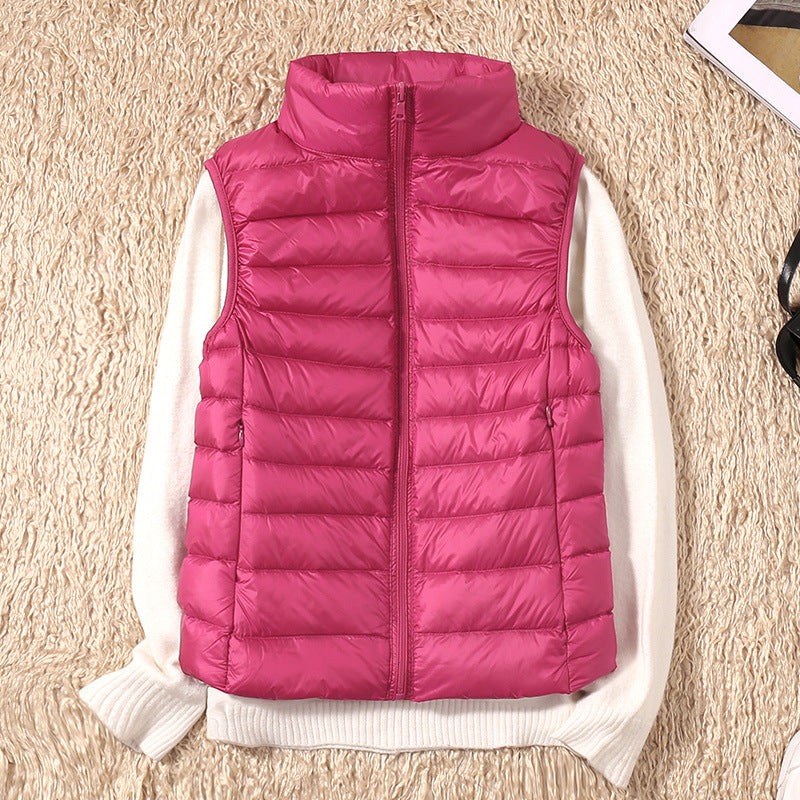 Eliza Lightweight Zip Puffer Vest