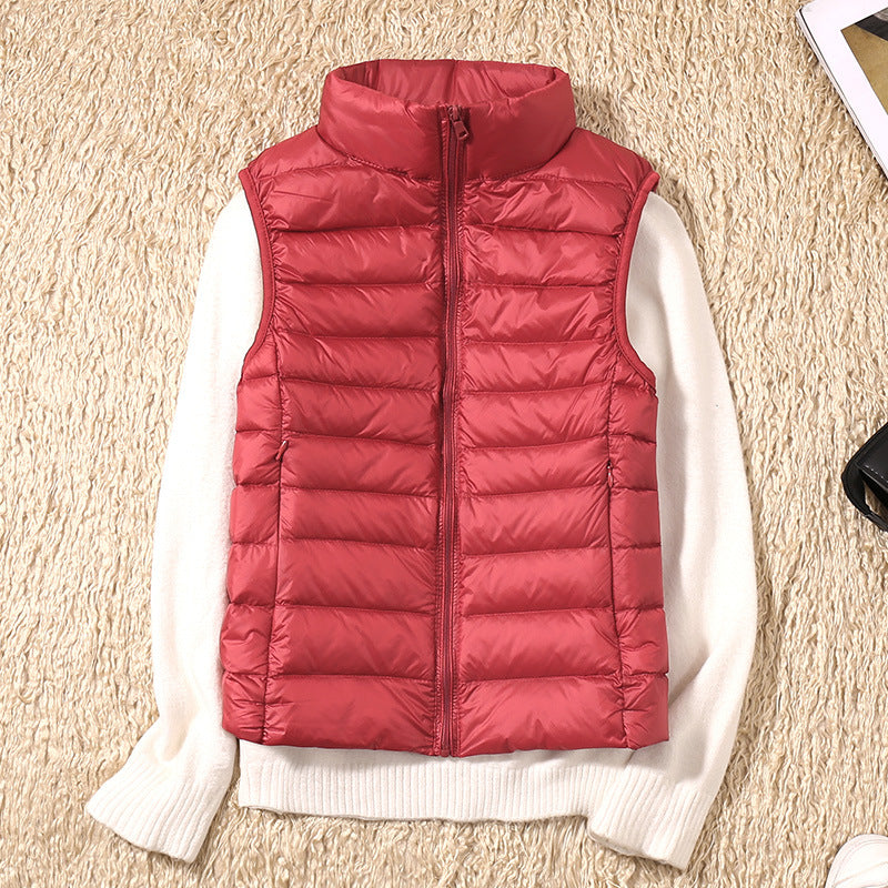 Eliza Lightweight Zip Puffer Vest