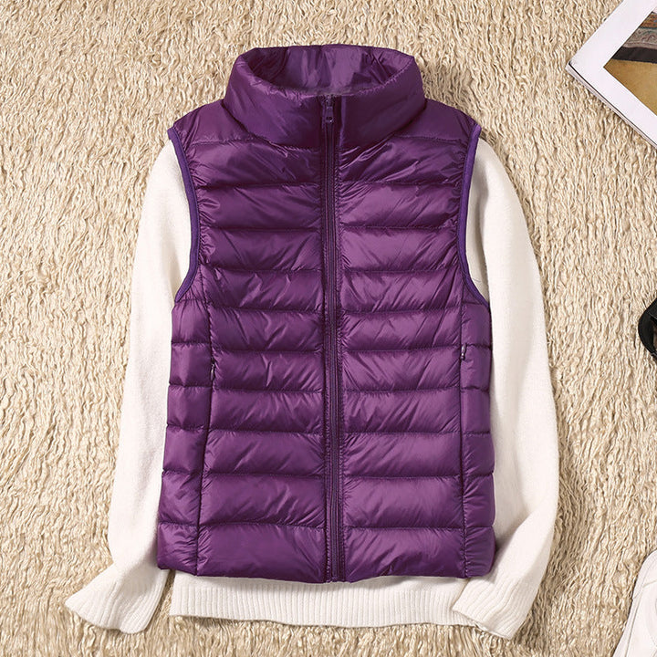 Eliza Lightweight Zip Puffer Vest