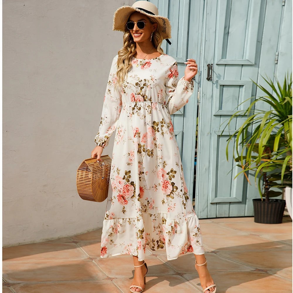 Mirena Summer Bohemian Maxi Dress