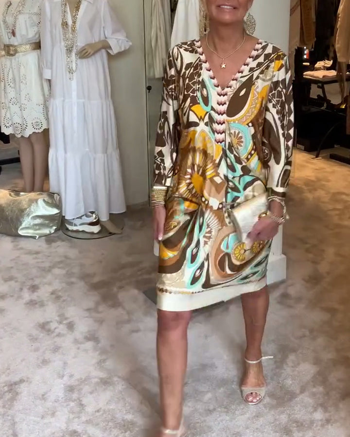 Leila Elegant Vintage Dress