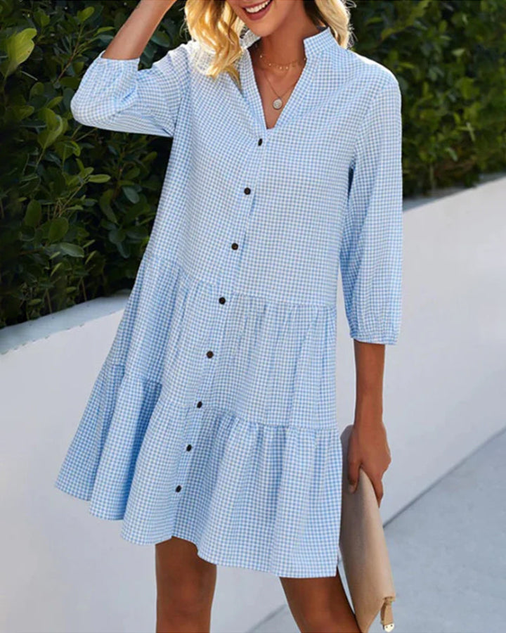 Nancy Summer Plaid Dress