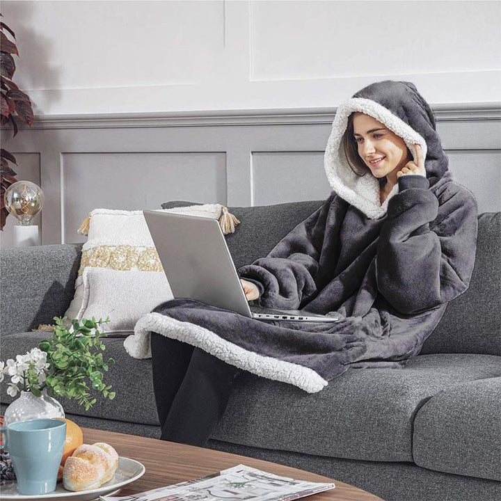 CozyWrap - Casual Unisex Hooded Wearable Blanket