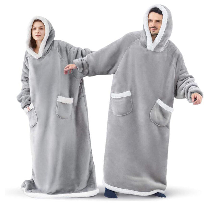 CozyWrap - Casual Unisex Hooded Wearable Blanket