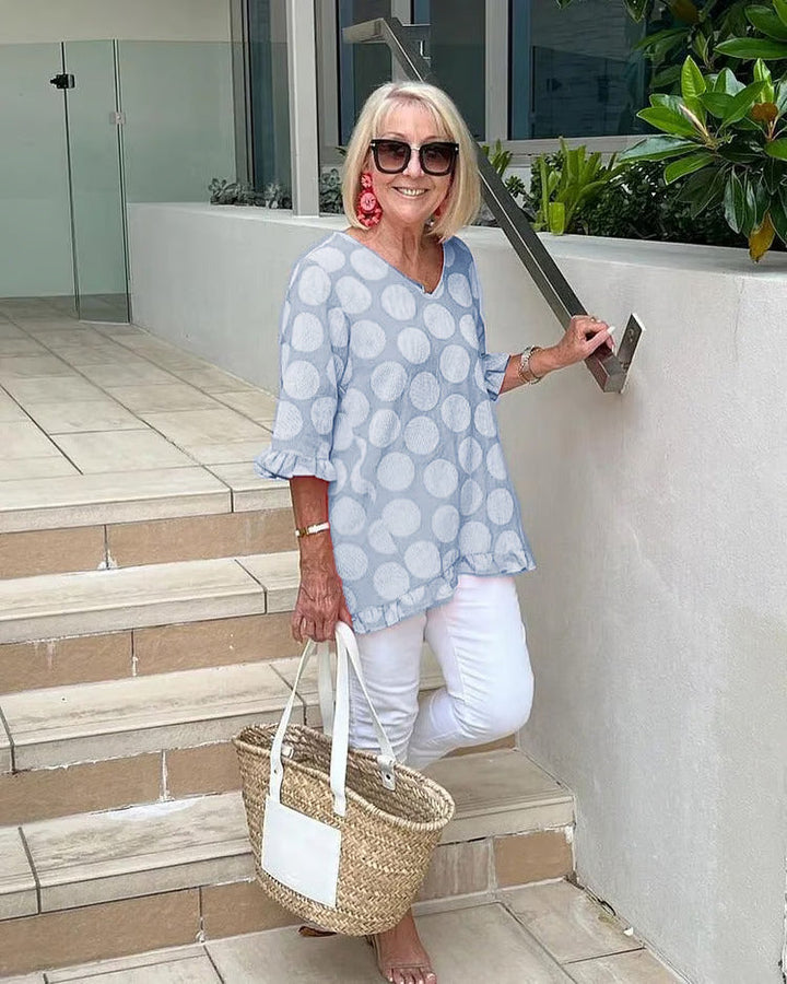 Sofia Printed Vintage Top