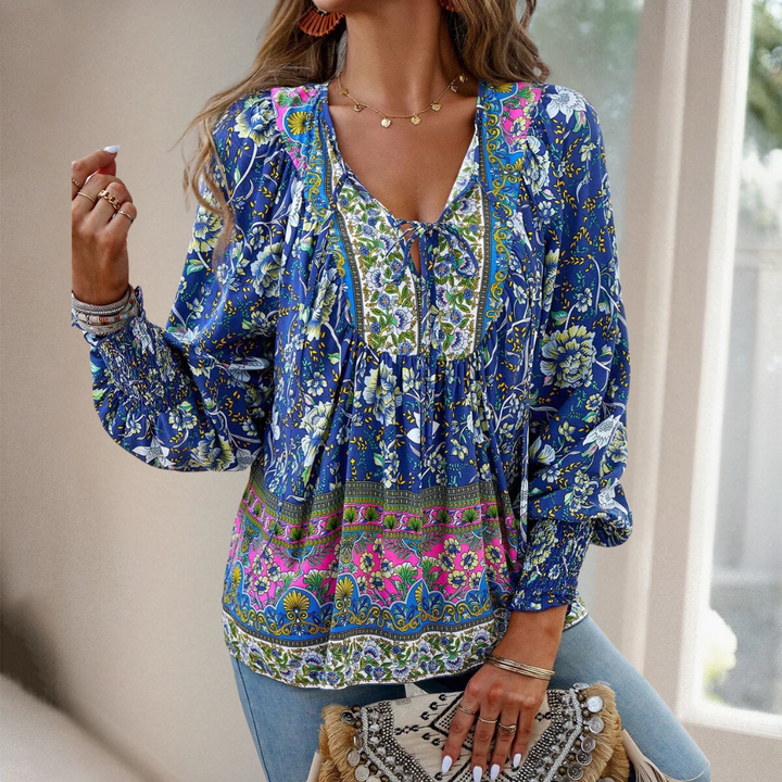 Alna Elegant Floral Blouse