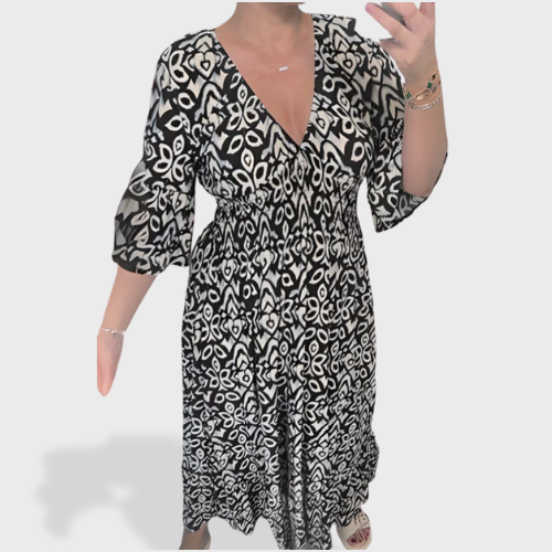 Nora Boho Printed Dress