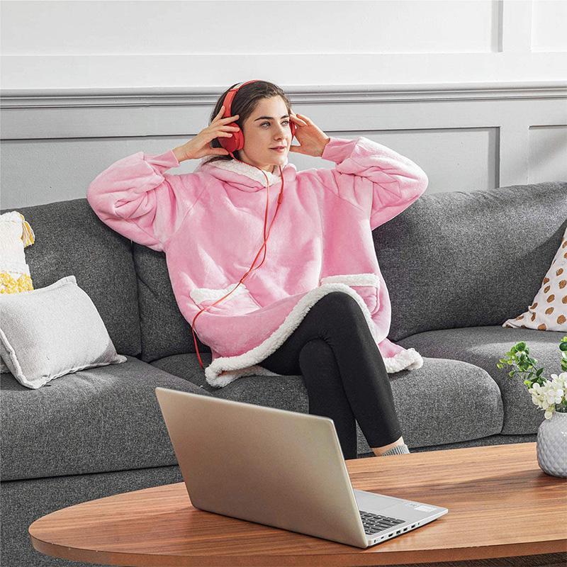 CozyWrap - Casual Unisex Hooded Wearable Blanket