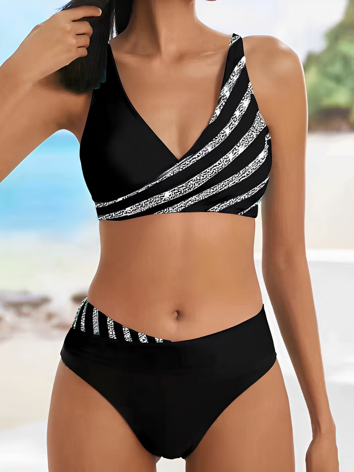 Dalila Vibrant Striped Bikini Set