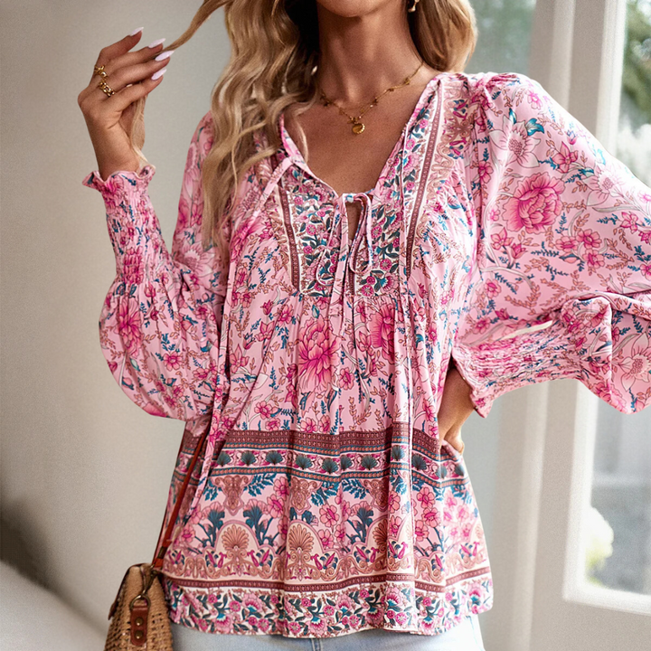 Alna Elegant Floral Blouse