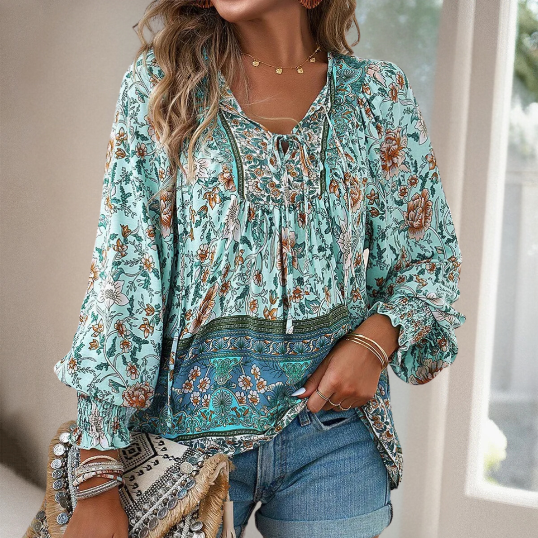 Alna Elegant Floral Blouse
