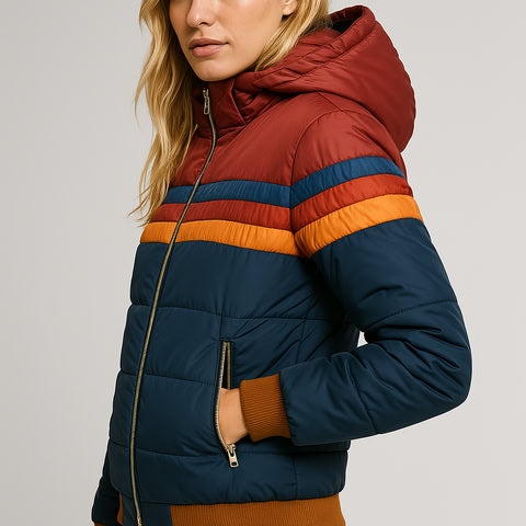 Diana Rainbow Puffer Jacket