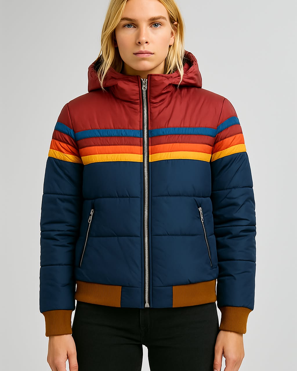 Diana Rainbow Puffer Jacket