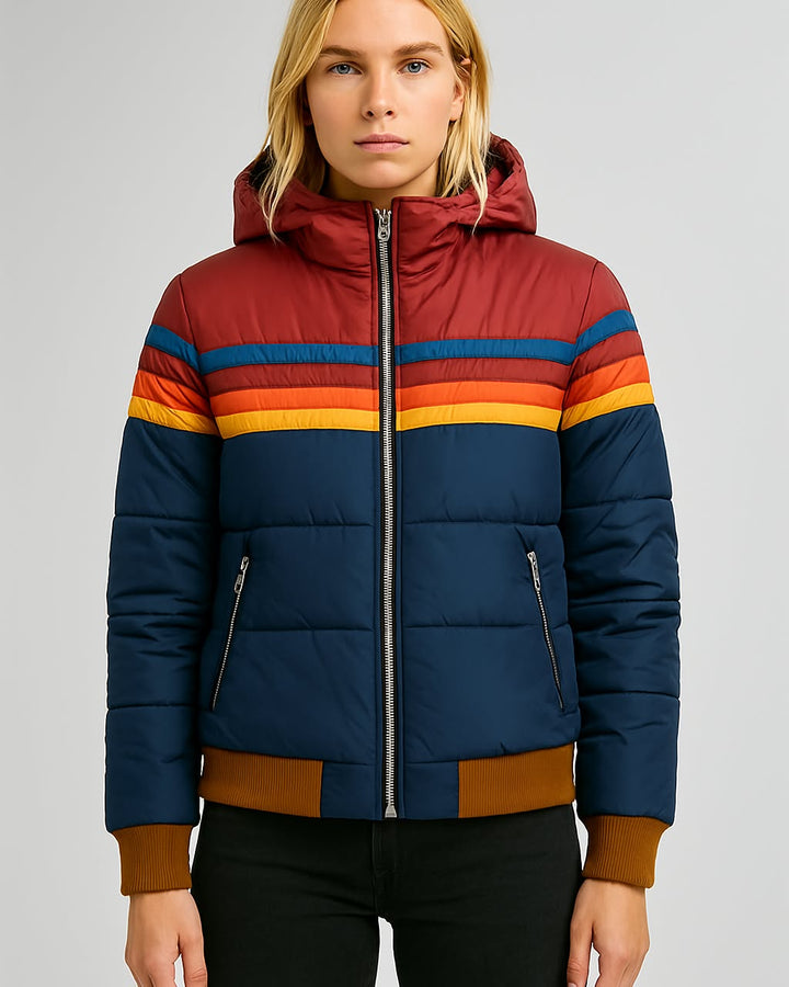 Diana Rainbow Puffer Jacket
