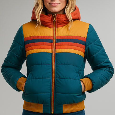 Diana Rainbow Puffer Jacket