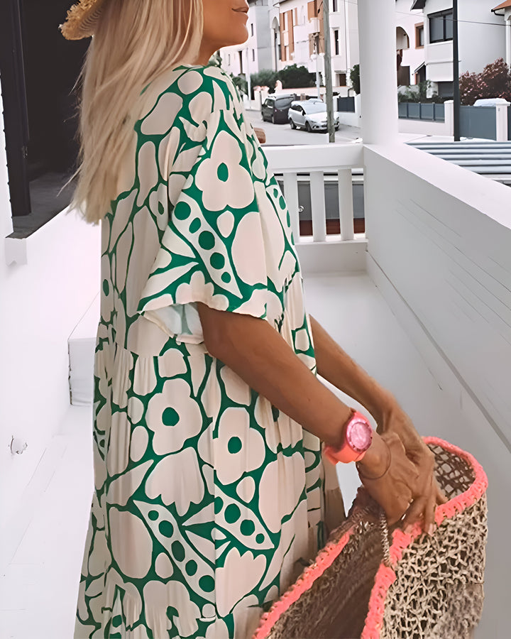 Tina Printed Midi Dress