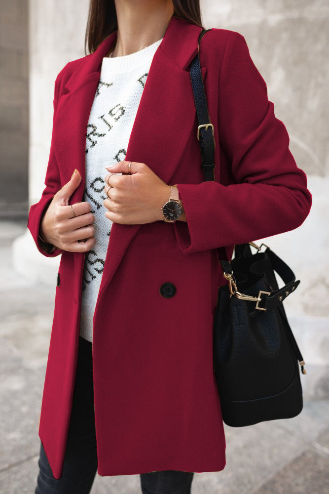Elia Classic Double-Breasted Coat