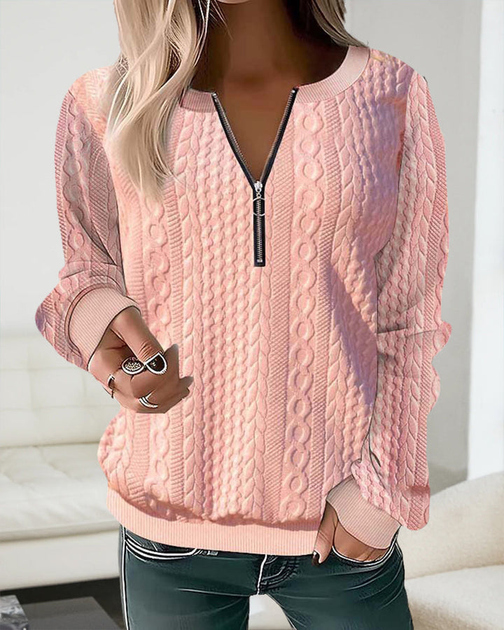 Tiffany Elegant Zip Sweater